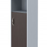 Шкаф колонка с глухой малой дверью СУ-2.1(R) Венге Магия/Металлик 406*365*1200 IMAGO