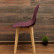 Стол Монте К 100 натур со стульями Сашш натур фиолетовый