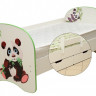 Кровать детская Панда, с фотопечатью с 2-мя ящиком 800*1900 лдсп ЛЕВАЯ белый