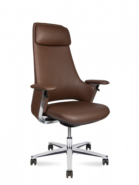 Кресло для руководителя / York-1 CH-336A brown leather