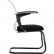 Кресло для посетителя Метта SU-M-4/подл.160/осн.008 белый, сетка/ткань