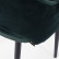 Стул Белладжио темно-зеленый бархат ножки черные