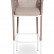 Барный стул "Марсель" из роупа, каркас стальной белый, роуп бежевый, ткань бежевая 