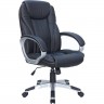 Кресло для руководителя Riva Chair 9263 Рипли черное, пластик, экокожа