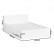 Мори Кровать с ящиками 1200, цвет белый, ШхГхВ 123,5х203,5х70 см., сп.м. 1200х2000 мм., без матраса, основание есть