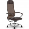 Кресло для руководителя Метта B 1m 5/ K116 (Комплект 5) темно-коричневый, сетка/MPES, крестовина хром