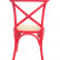 Интерьерные стулья Cross back red