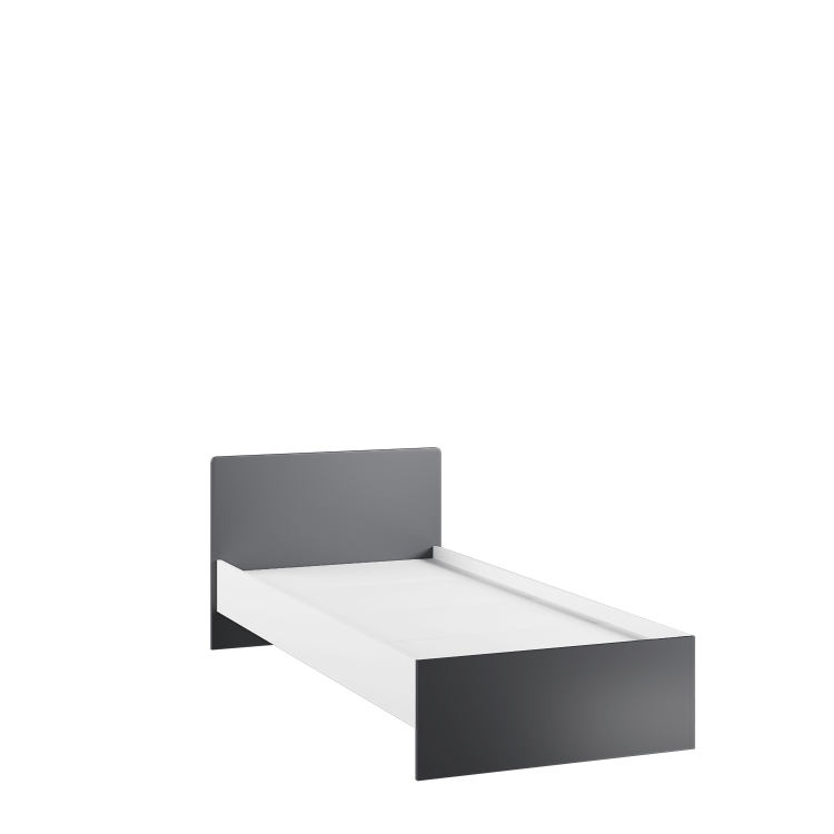 Кровать Кэнди 0,9 ККР-2, графит/белый