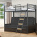Двухъярусная кровать-диван Дакар 2 Серый ящики Венге