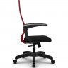 Кресло для руководителя Метта SU-СU160-8 PL красный, сетка/ткань, крестовина пластик, топган