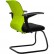 Кресло для посетителя Метта SU-M-4/подл.160/осн.008 зеленый, сетка/ткань