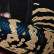 89VOR-GIRL/SNAKE-1 Холст "Девушка со змеей"120х80см,багет латунь, поталь