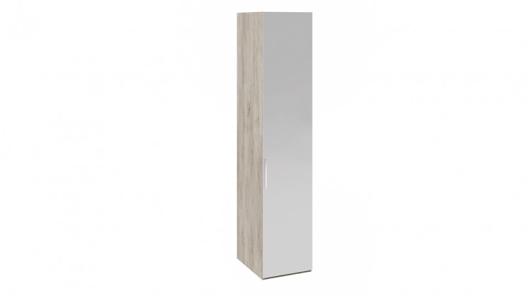Шкаф для белья с 1 зеркальной дверью правый «Эмбер» (Баттл Рок/Серый глянец)