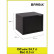 Сейф мебельный BRABIX «SF-280KL», 280×350×300 мм, ключевой замок, черный, 291148