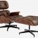 Кресло Eames Lounge Chair & Ottoman Premium состаренная кожа