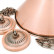 Лампа на пять плафонов "Elegance" (бронзовая штанга, бронзовый плафон D35см)