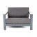 Кресло"Гранада" каркас из алюминия. Размер 1000х560х900мм