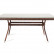 "Латте" обеденный стол из искусственного ротанга 140х80см, цвет коричневый