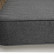"Касабланка" диван 3-местный плетеный из роупа, каркас алюминий светло-серый (RAL7035) муар, роуп серо-коричневый 23мм, ткань серая