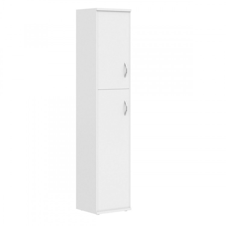 Шкаф колонка с глухой малой и средней дверьми СУ-1.8(L) Белый 406*365*1975 IMAGO