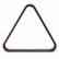 Треугольник 68 мм "Pyramid" (черный орех)