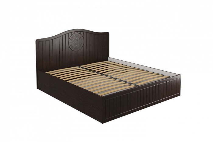 Кровать Монблан МБ-607,с подъемным механизмом 1800х2000 мдф мат Венге/Орех шоколадный