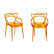 Комплект из 2-х стульев Masters прозрачный оранжевый