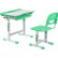 Комплект парта + стул трансформеры FunDesk Cantare green
