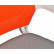 Кресло офисное / Бит LB / белый пластик / оранжевая сетка / темно серая ткань