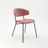 Дизайнерский стул FIT розовый, черный металл