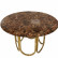 Стол обеденный Лори F-1386-1.1, 122х122х76 см, коричневый мрамор