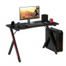 Игровой стол Мебель--24 GT-2310, цвет чёрный, ШхГхВ 120х60х73 см., столешница МДФ 15 мм.(регулировка высоты стола от 72,5 см. до 73,5 см.)
