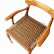 Дизайнерское кресло ручной работы с плетеным сиденьем