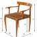 Дизайнерское кресло ручной работы с плетеным сиденьем