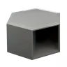 Приставной столик отделка серый глянцевый лак (8С) MDI.ST.AV.30