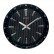 Настенные черные часы  QXA802K, диаметр 35 см