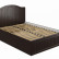 Кровать Монблан МБ-605, с подъемным механизмом 1400х2000 мдф мат Орех шоколадный