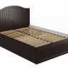 Кровать Монблан МБ-605, с подъемным механизмом 1400х2000 мдф мат Орех шоколадный
