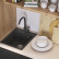 Кухонная каменная мойка 42x51 Polygran ARGO-420 черная