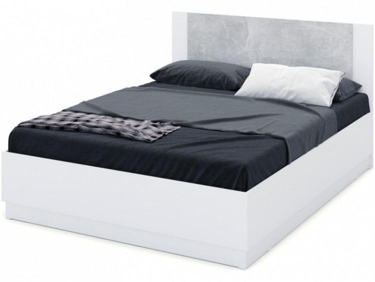 Кровать «Аврора» 160*200 (подъемник), Белый/ателье светлый