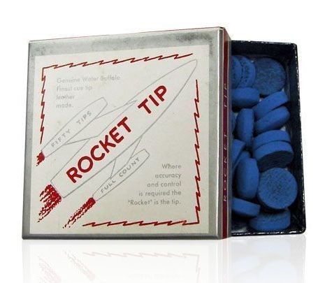 Коробка наклеек для кия "Rocket" 12.5 мм (50 шт)