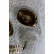Копилка Skull Crystal, коллекция "Череп с кристаллами" 14*17*23, Полирезин, Серебряный