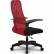 Кресло для руководителя Метта SU-СU160-8P PL красный, сетка/ткань, крестовина пластик, пиастра