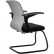 Кресло для посетителя Метта SU-M-4/подл.160/осн.008 светло-серый, сетка/ткань