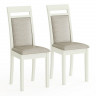 Два стула Мебель--24 Гольф-12 разборных, цвет слоновая кость, обивка ткань атина бежевая, ШхГхВ 40х40х100 см, от пола до верха сиденья 47 см.