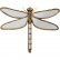 Украшение настенное Dragonfly, коллекция Стрекоза