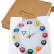 Часы настенные "12 шаров" D20,5 см (белые), пластик