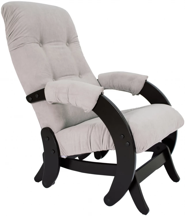 Кресло-глайдер Модель 68 Ткань ультра смок, каркас венге