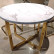 Стол обеденный Амали F-1374, 110х110х75 см, белый мрамор
