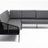 Угловой модульный диван "Канны" из роупа (веревки), цвет темно-серый